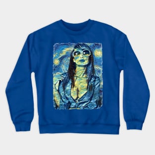 Fashion Queen Van Gogh Style Crewneck Sweatshirt